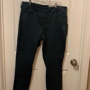 Nydj jean ami skinny veridian green stretch sz 16